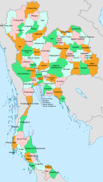 Thailand Provinces Interactive Map